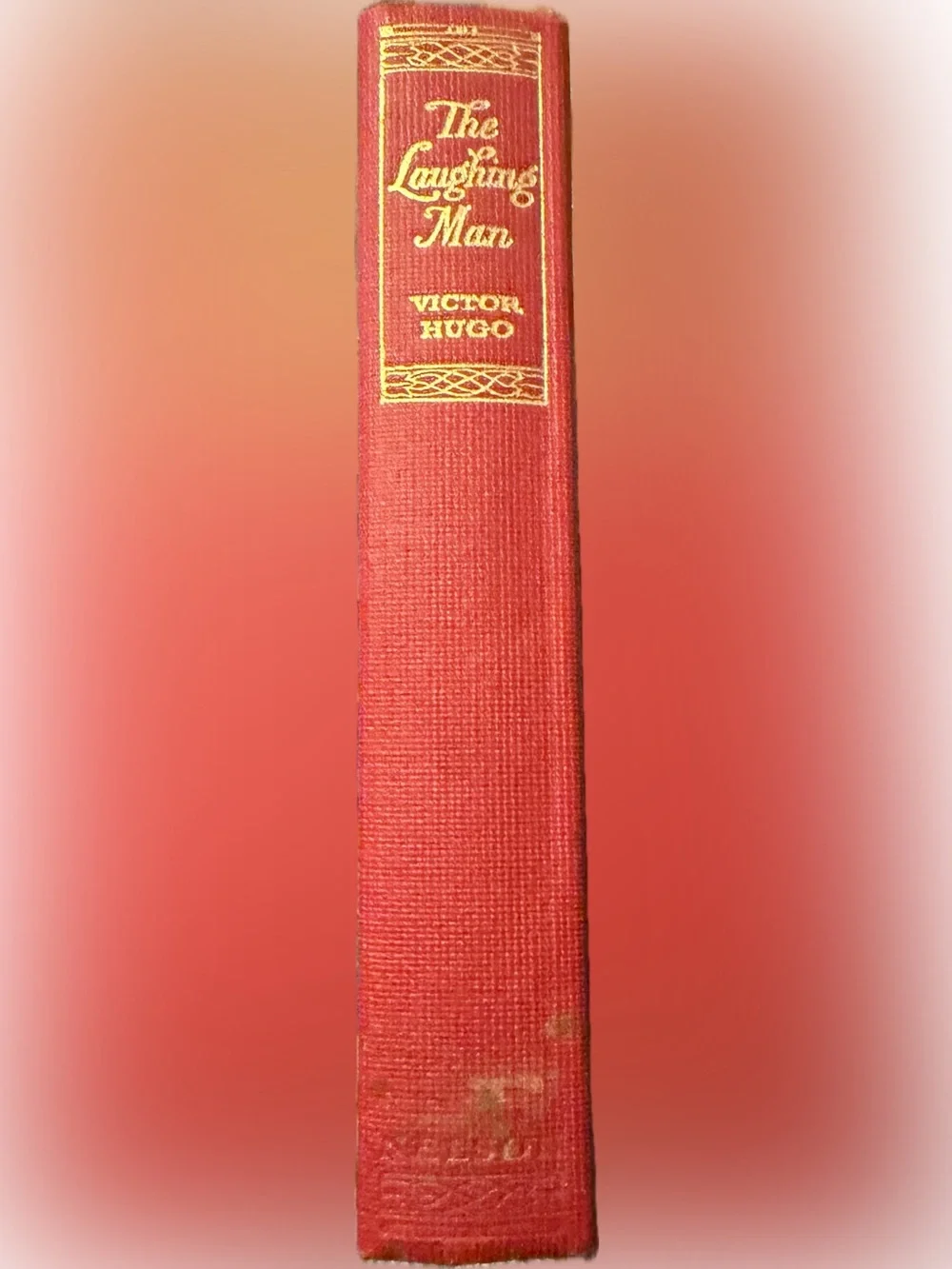 The Laughing Man by Victor Hugo T. Nelson and Sons Vintage Red Hardcover